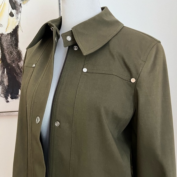 Options by Garfield & Marks Army Green Barymore Jacket Size 6 - Picture 4 of 12